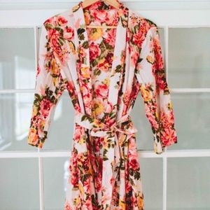 Floral Kimono Robe crossover Etsy Handmade